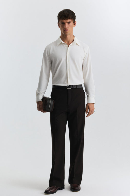 High-Waisted Relaxed-Fit Pants