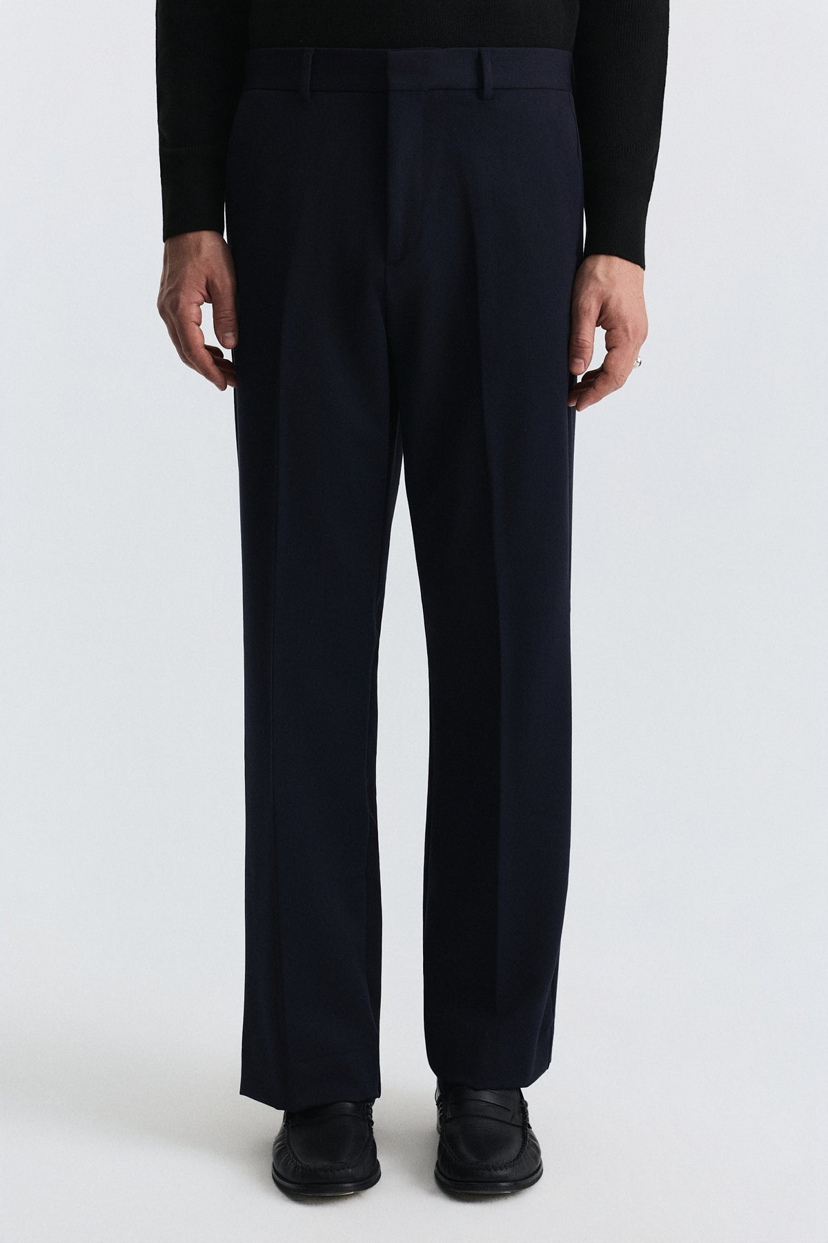 High-Waisted Relaxed-Fit Pants