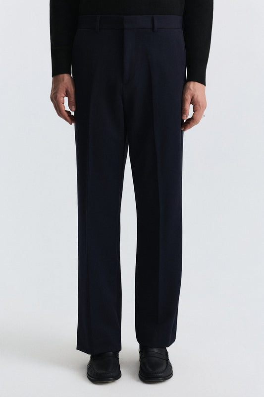 High-Waisted Relaxed-Fit Pants
