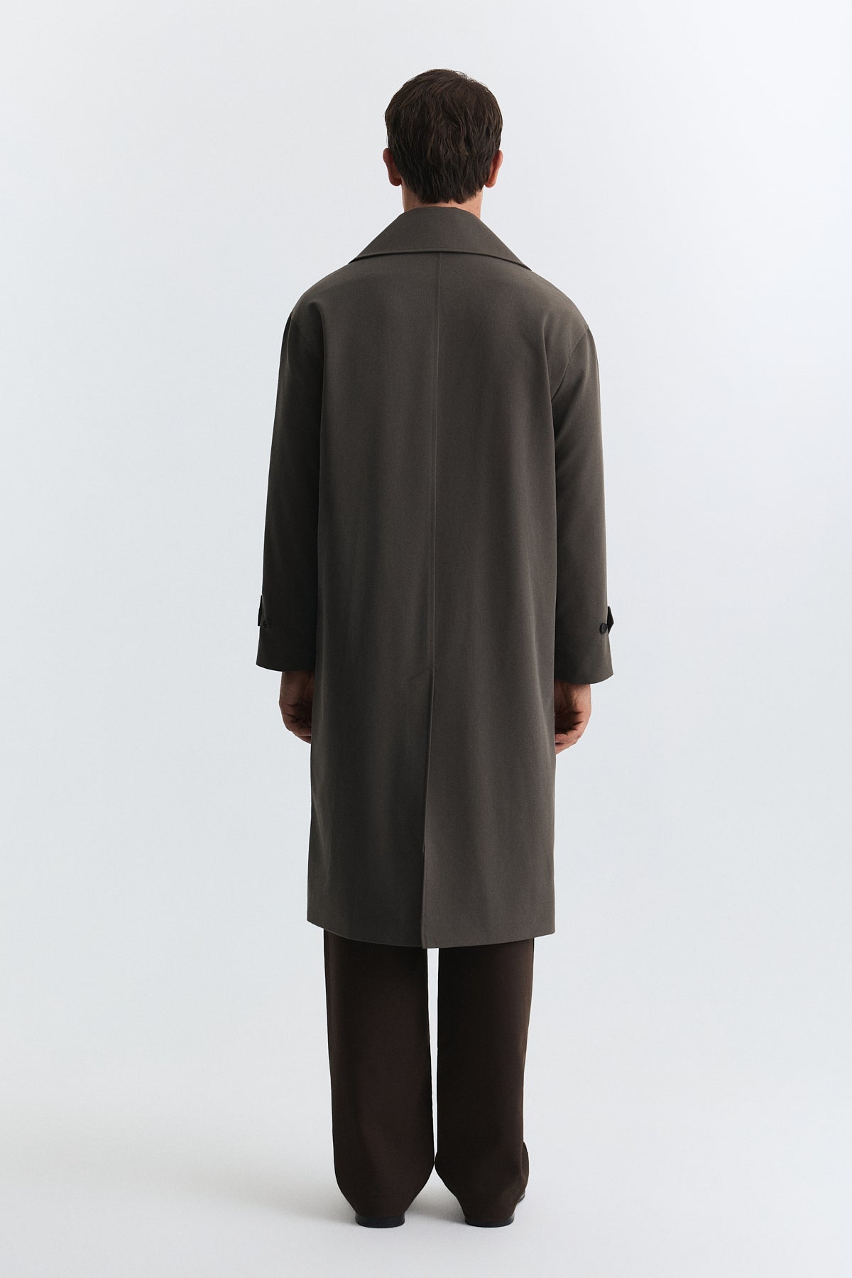 Long Relaxed-Fit Trench Coat