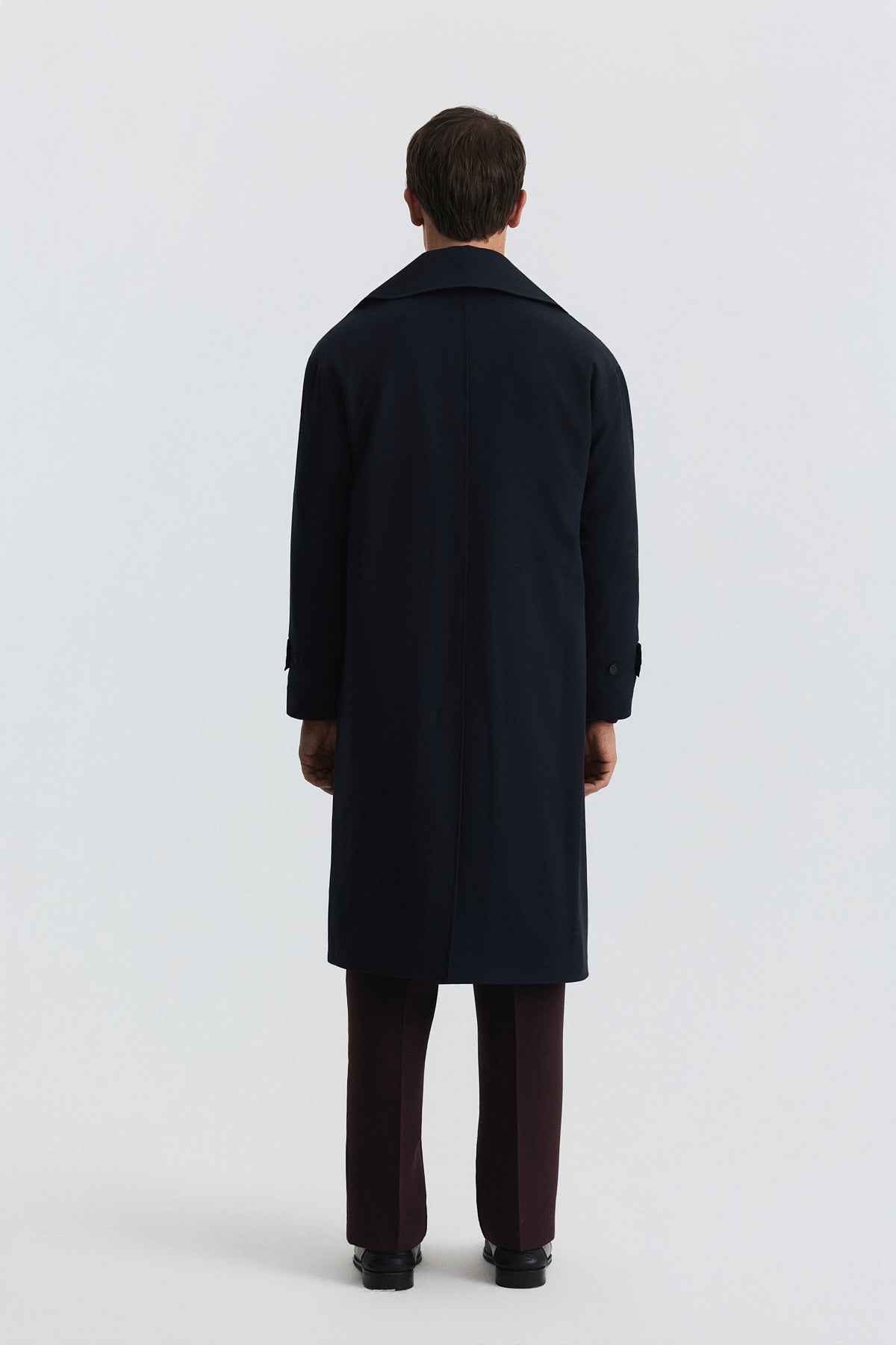 Long Relaxed-Fit Trench Coat