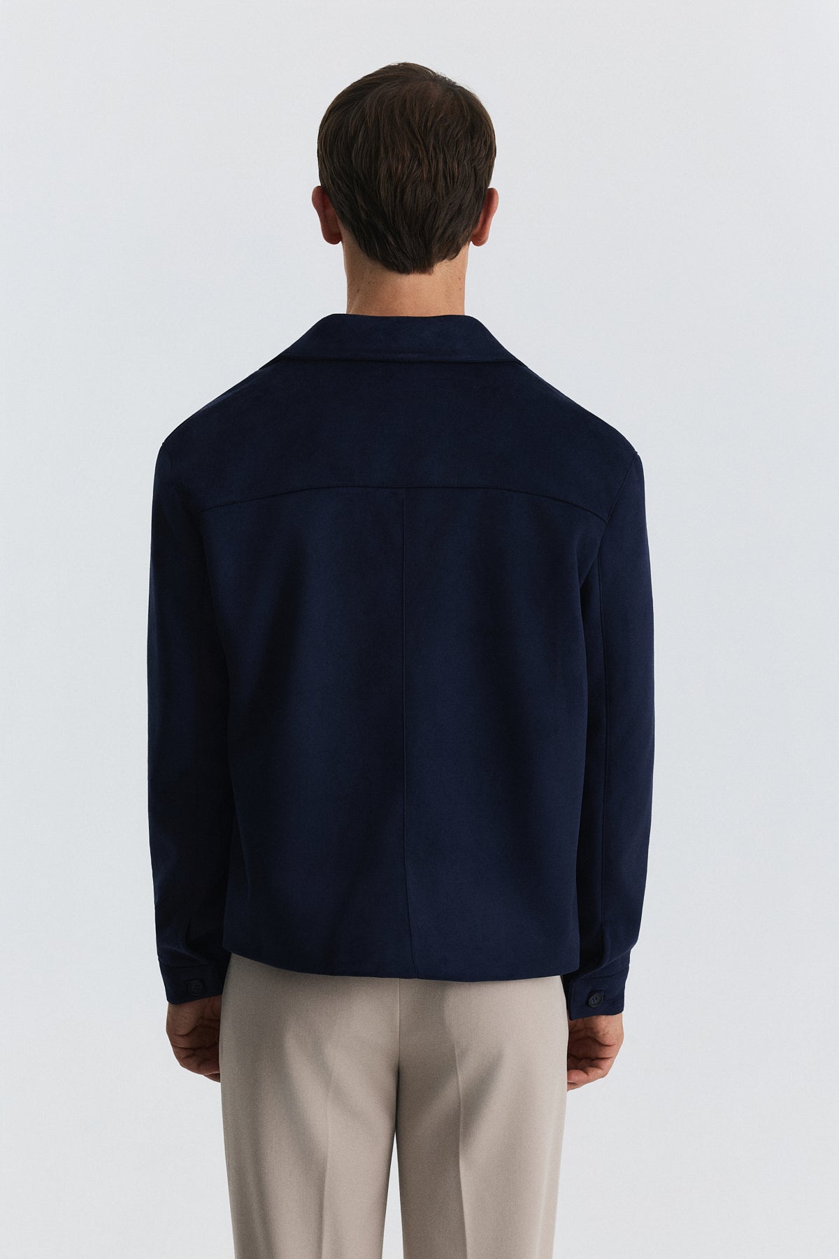 Relaxed Faux Suede Jacket