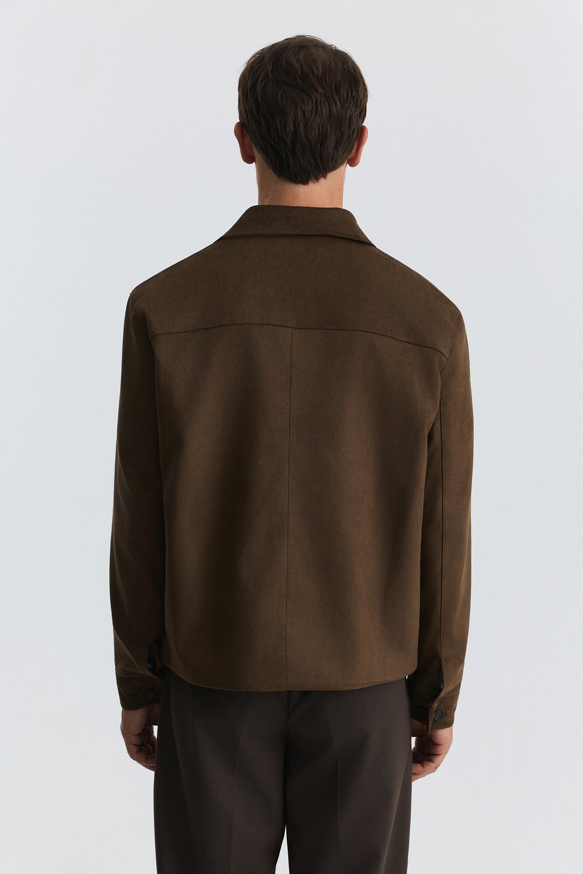 Relaxed Faux Suede Jacket