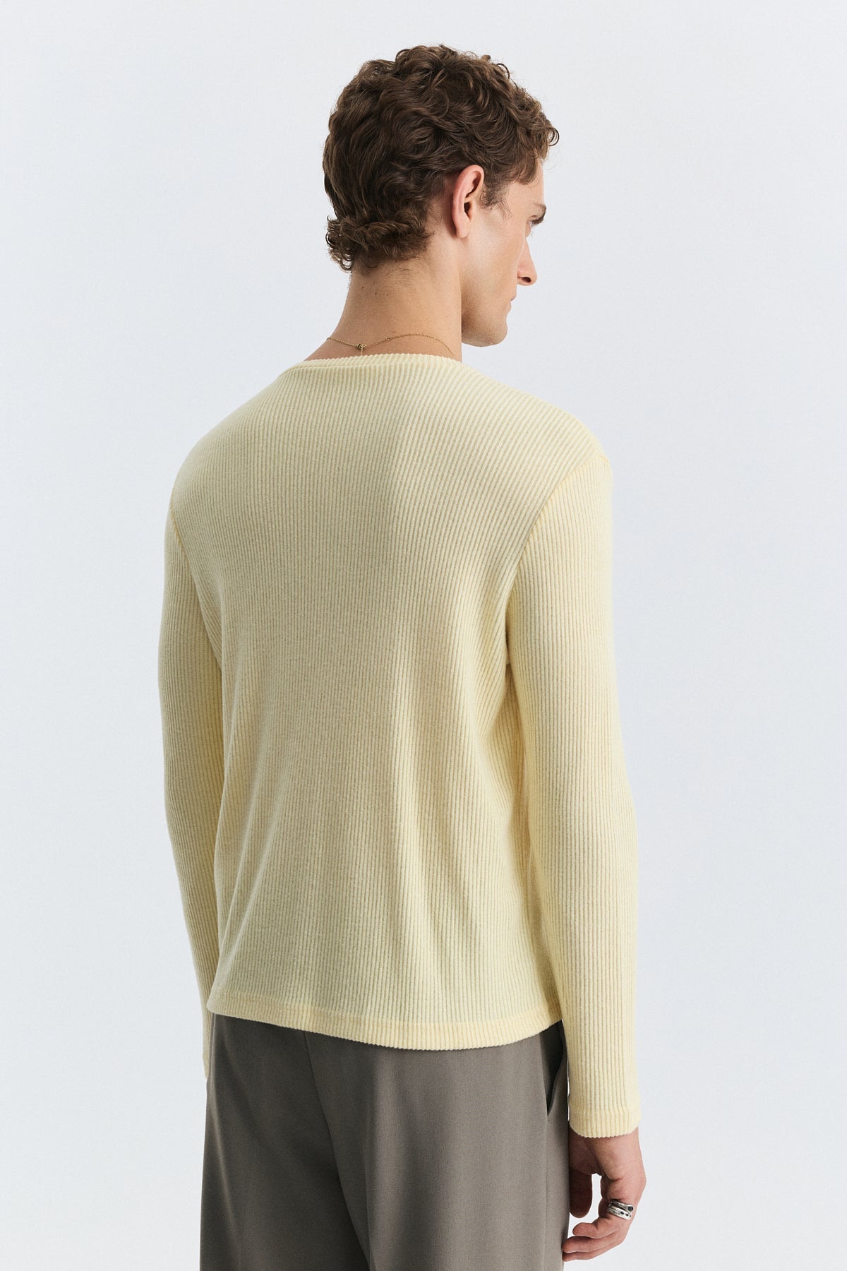 T-Shirt with Button Closure and Drawstring