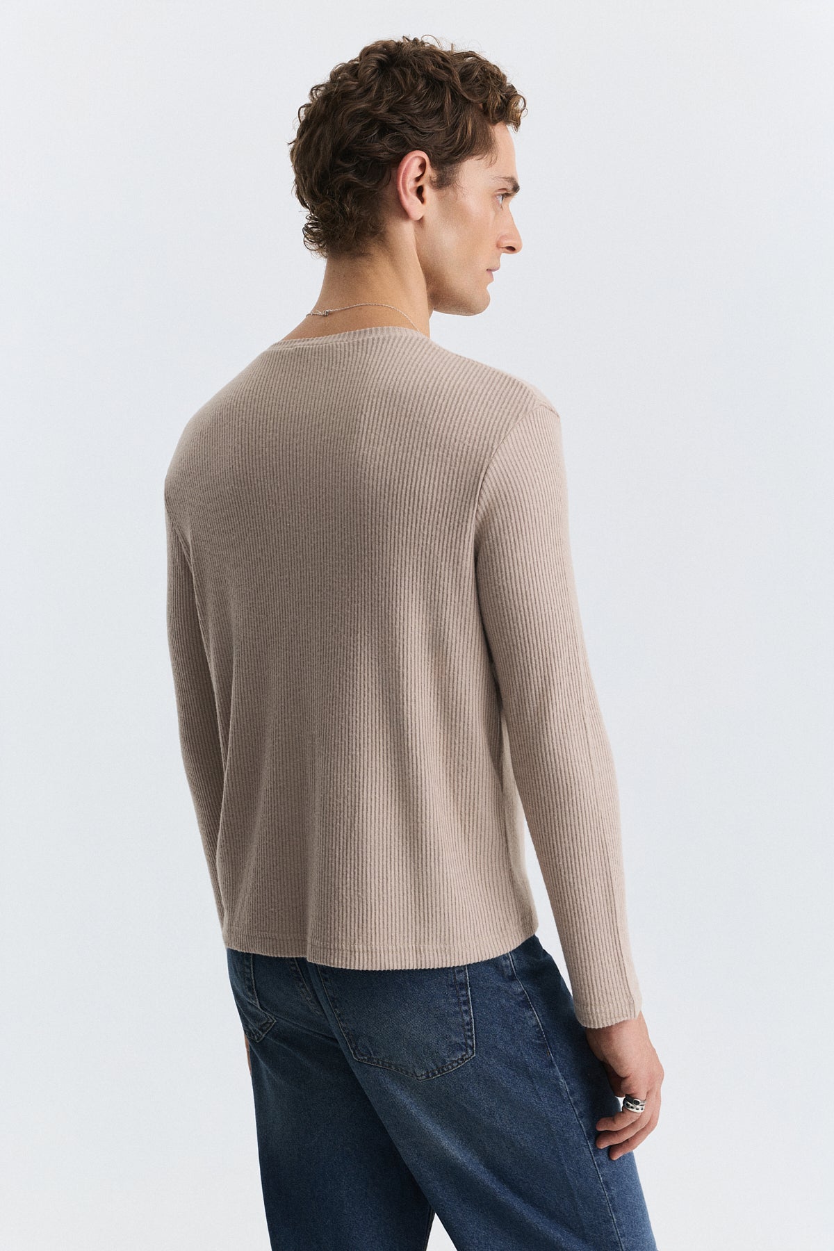 T-Shirt with Button Closure and Drawstring