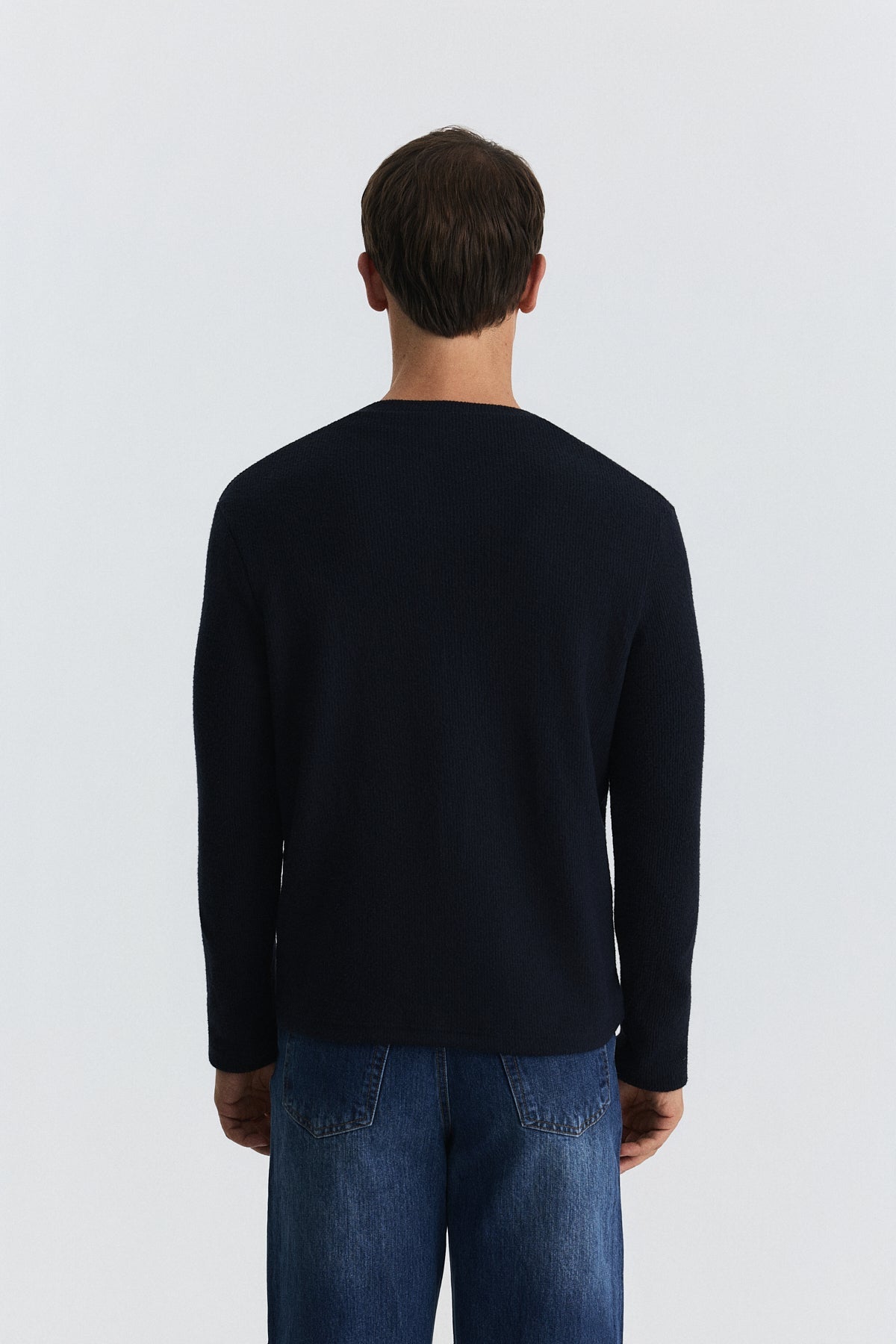T-Shirt with Button Closure and Drawstring