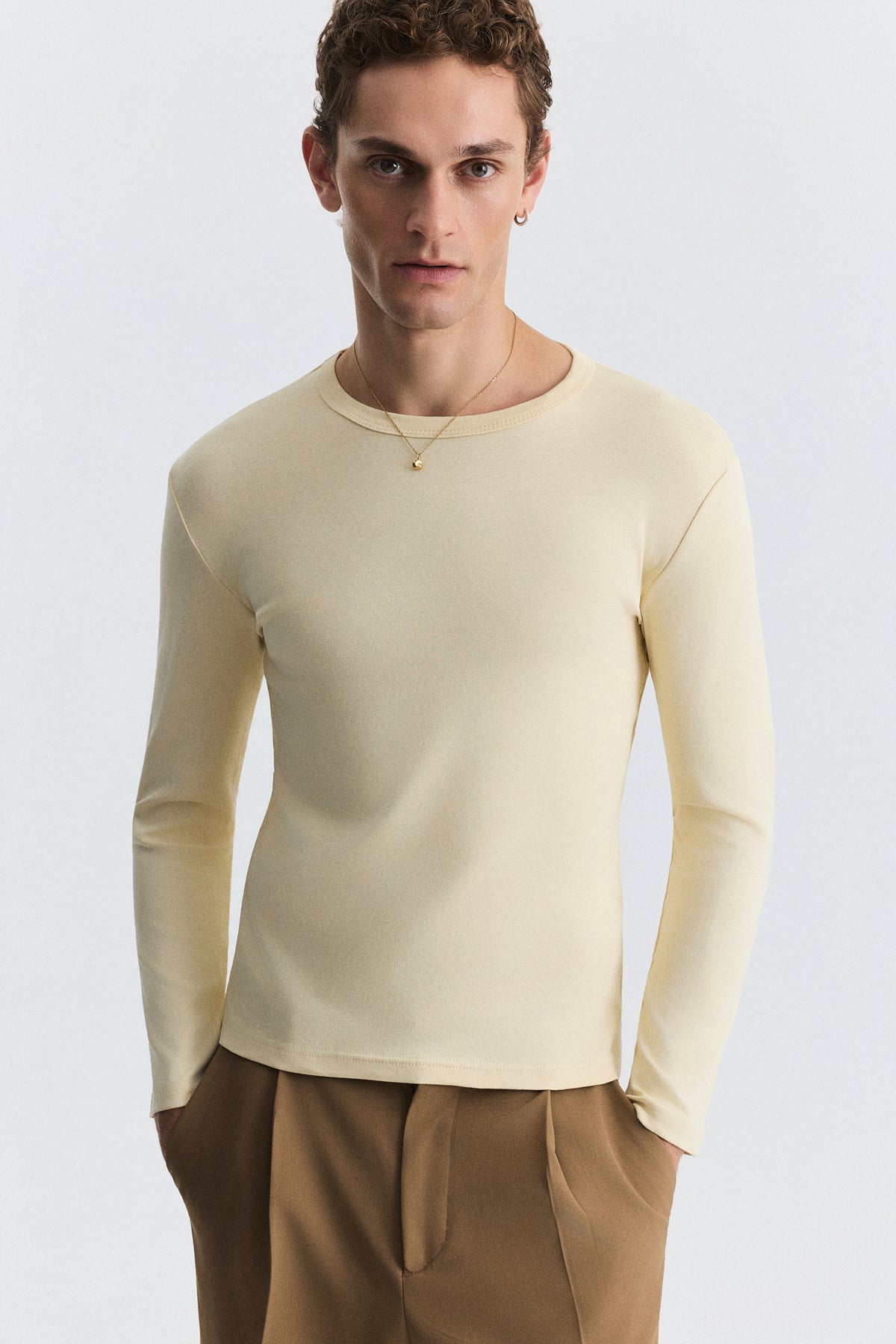 Cotton Long-Sleeve T-Shirt