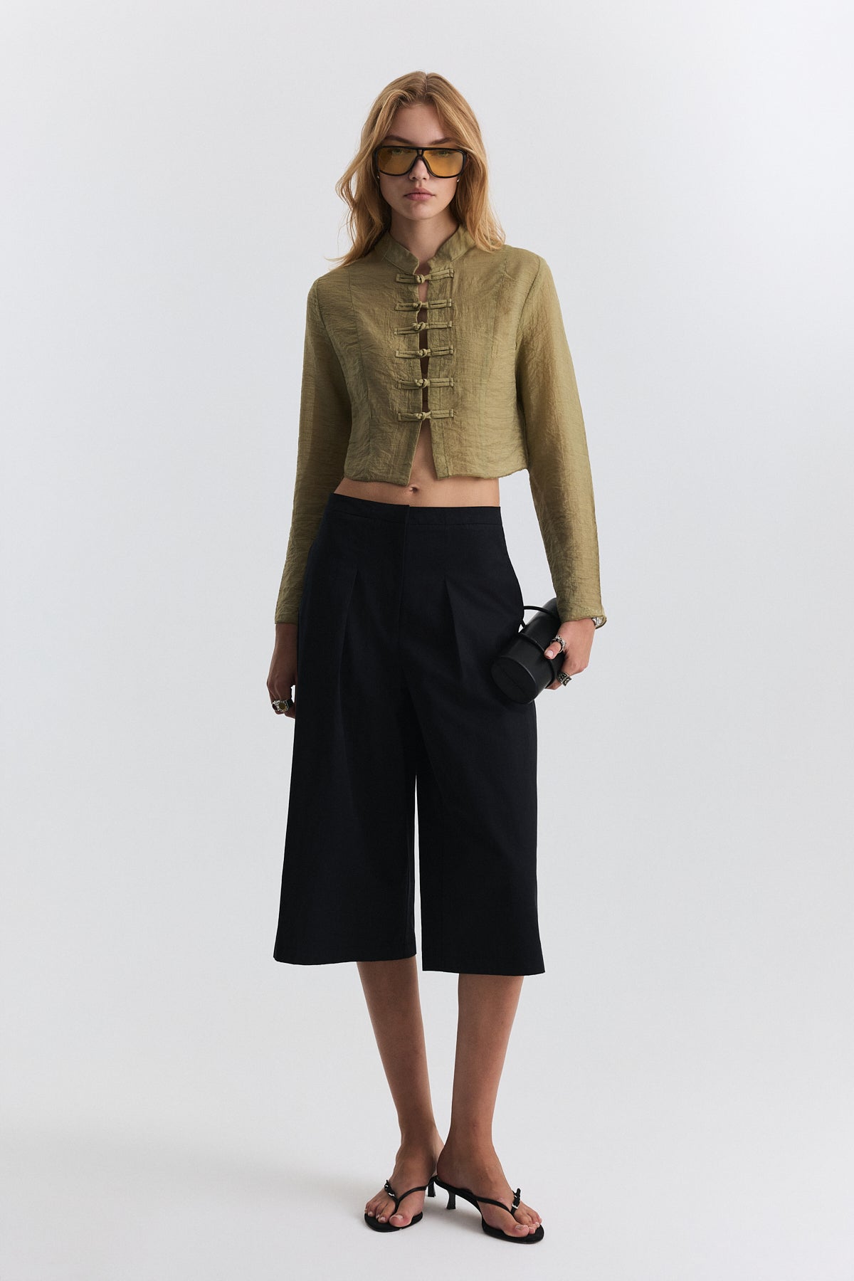 Relax Fit Embellished Button-Down Shirt
