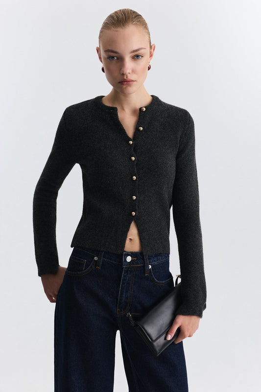 Soft-Textured Cardigan