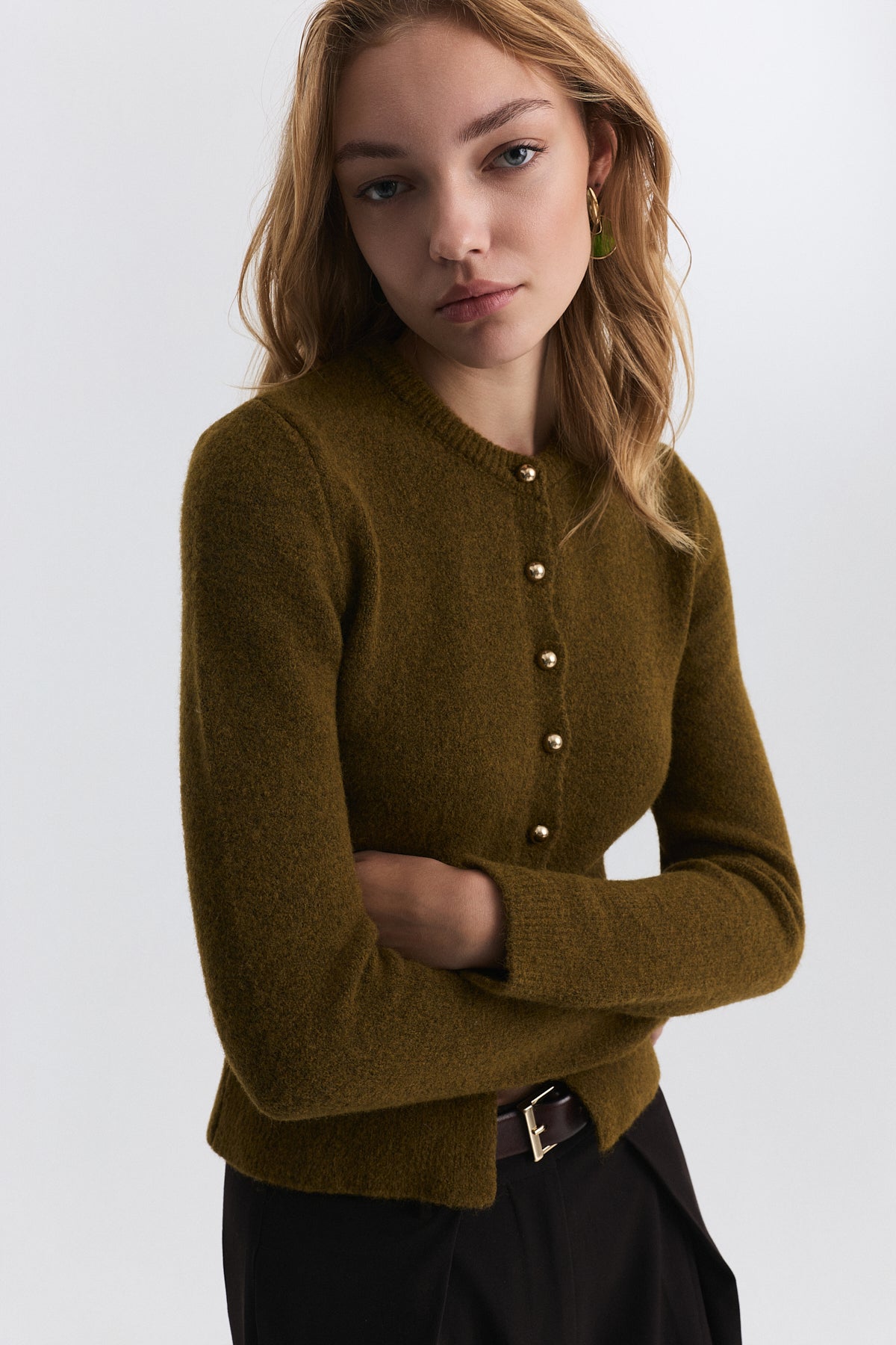 Soft-Textured Cardigan