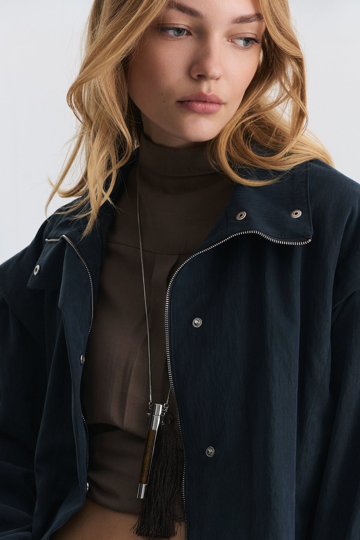 Stand-Up Collar Bomber Jacket