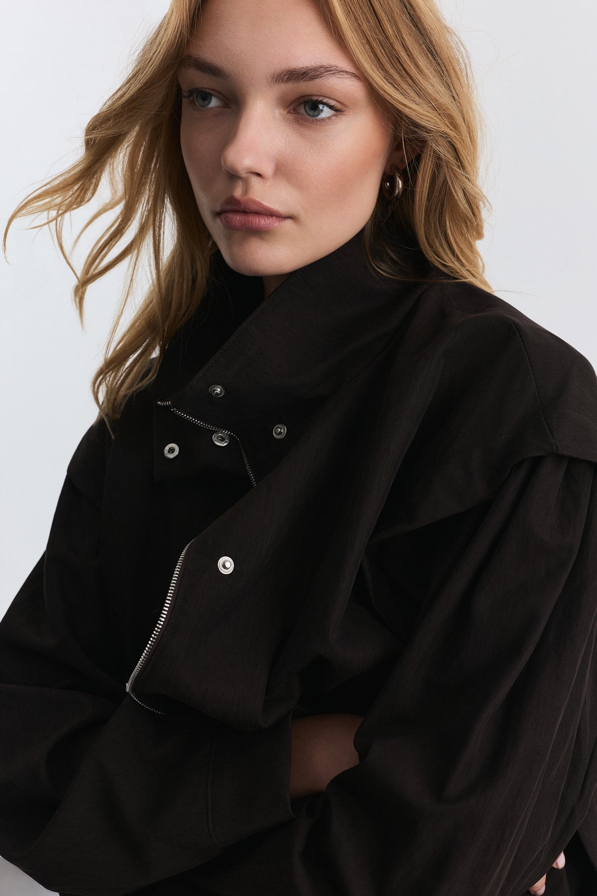 Stand-Up Collar Bomber Jacket