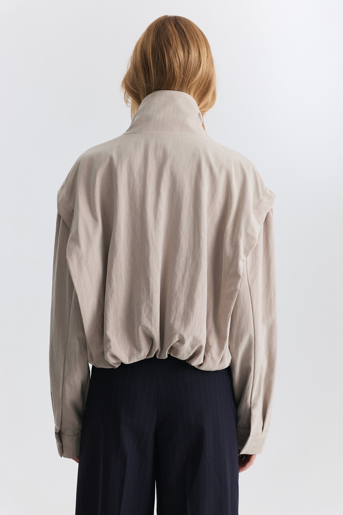 Stand-Up Collar Bomber Jacket