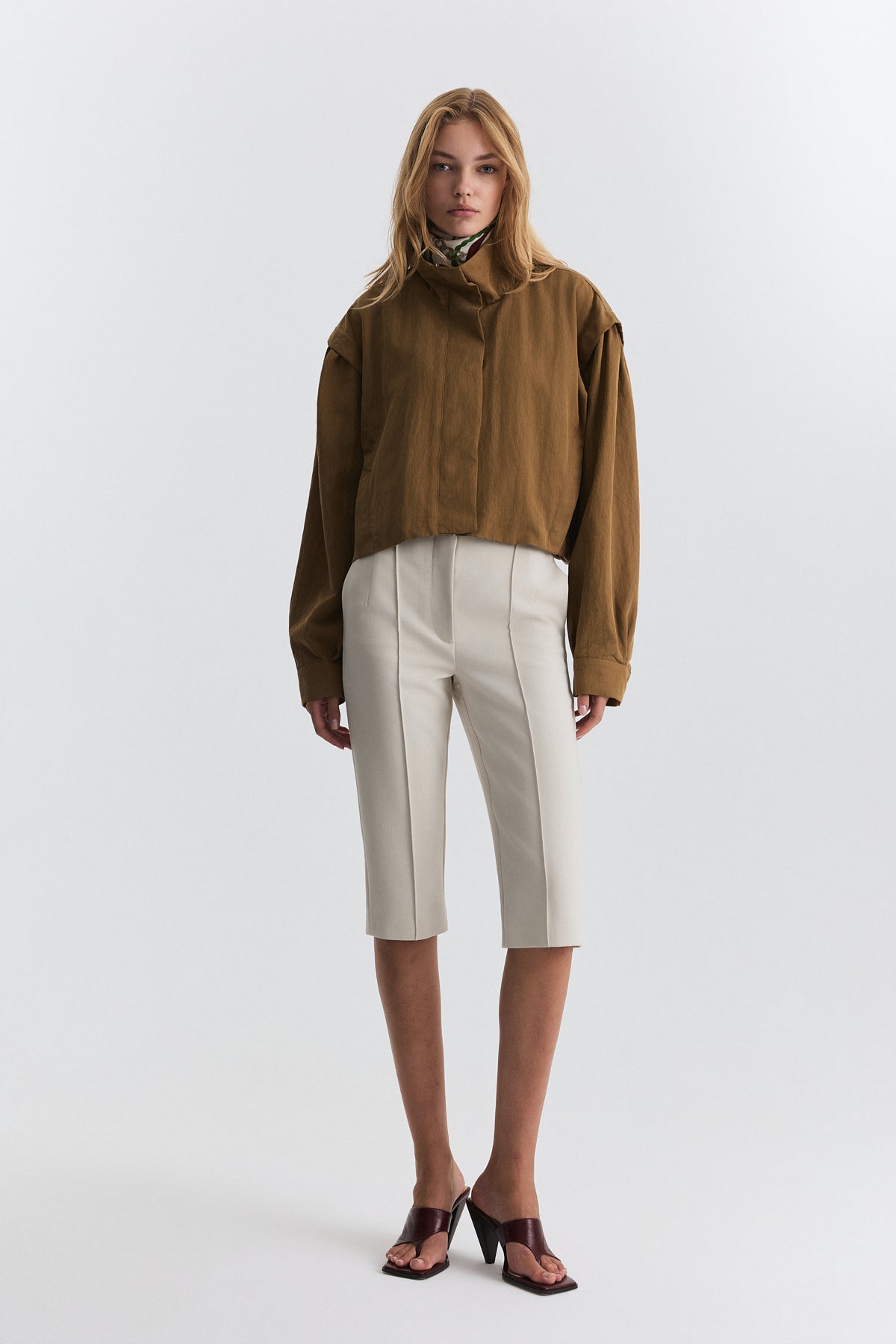 Stand-Up Collar Bomber Jacket