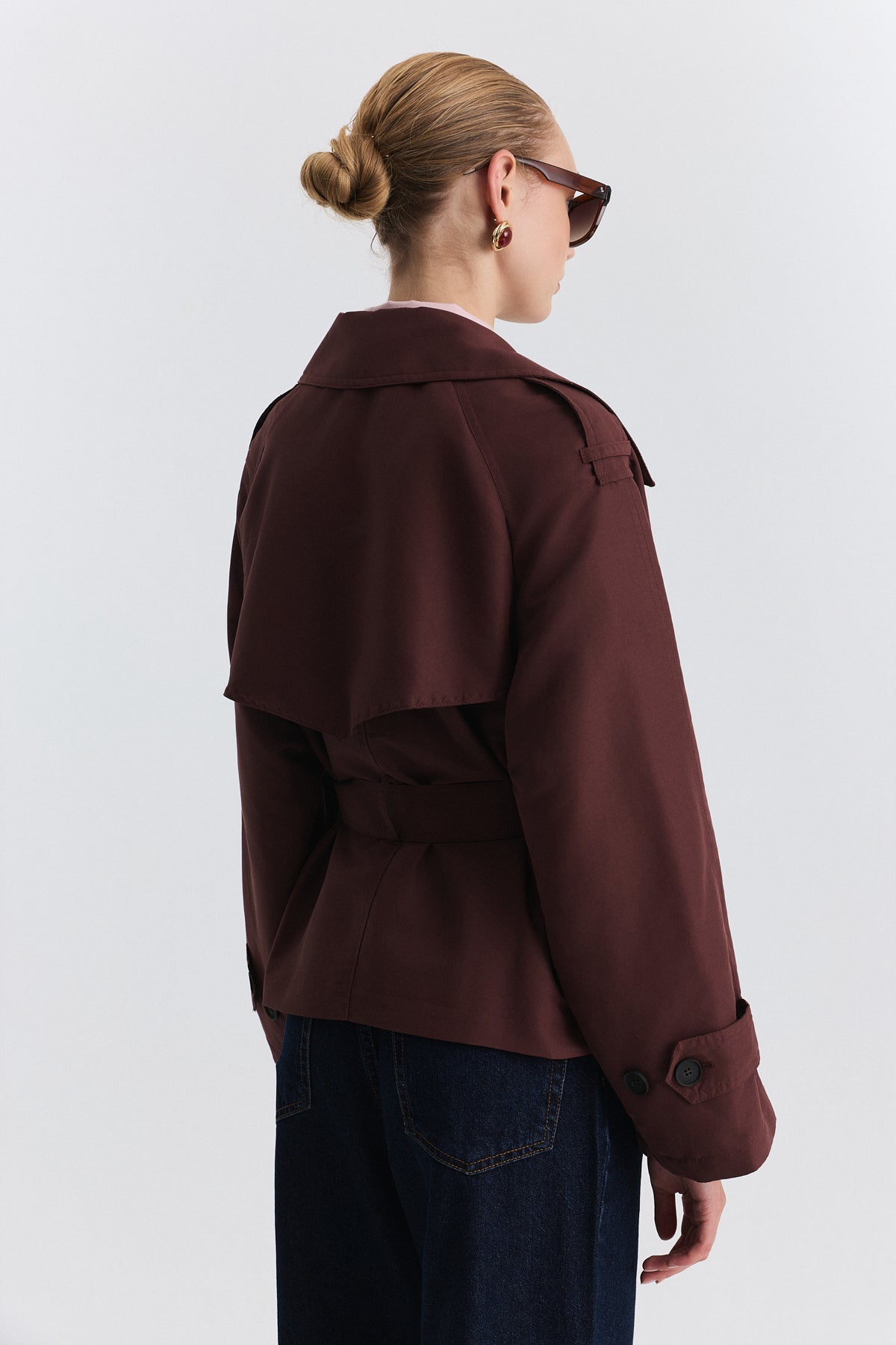 Short Trench Coat with Belt BA26Y517
