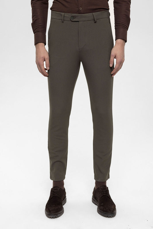 Men's Accessories: Slim-Fit Pants with Detailed Design