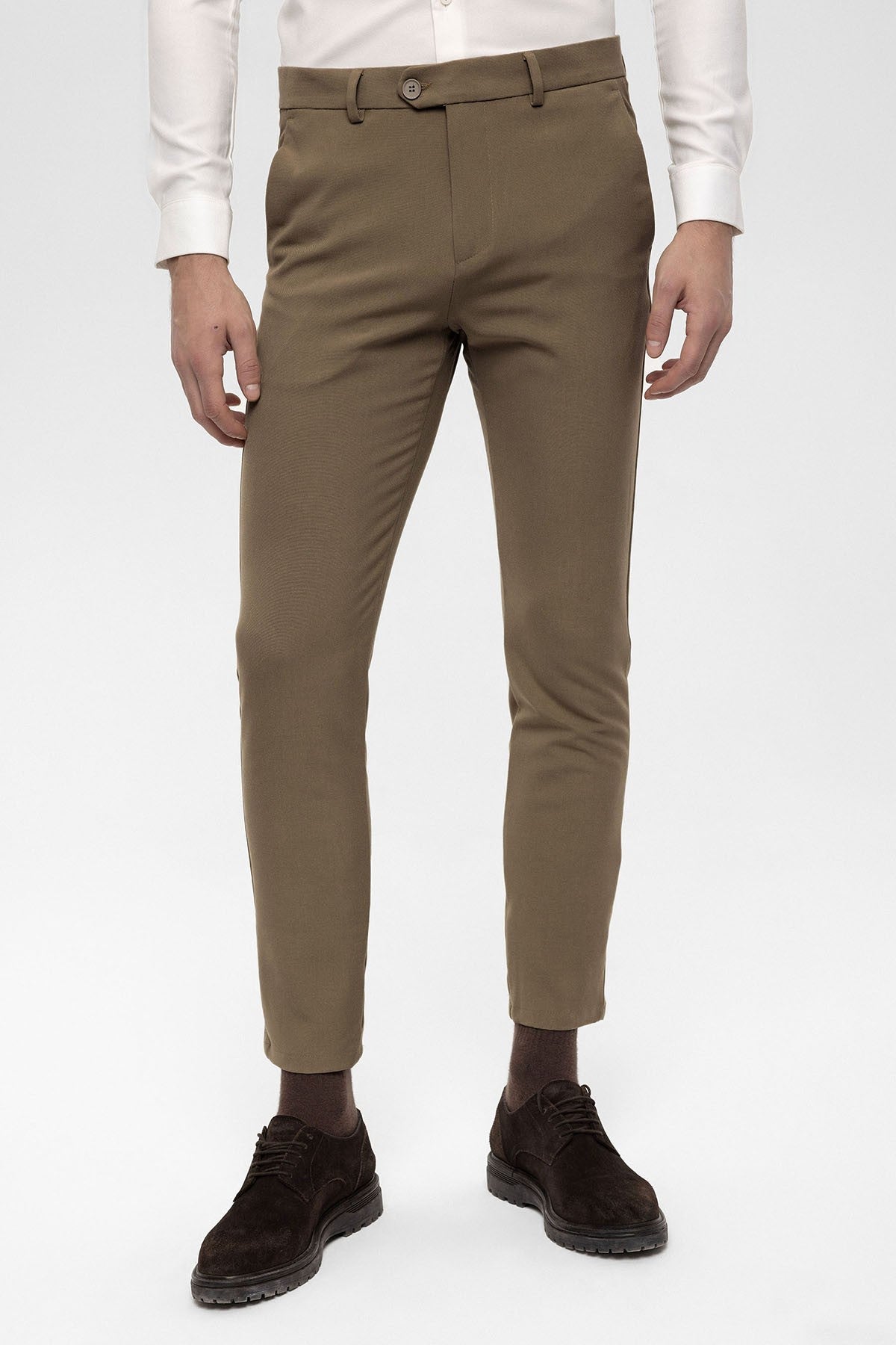Men's Accessories: Slim-Fit Pants with Detailed Design