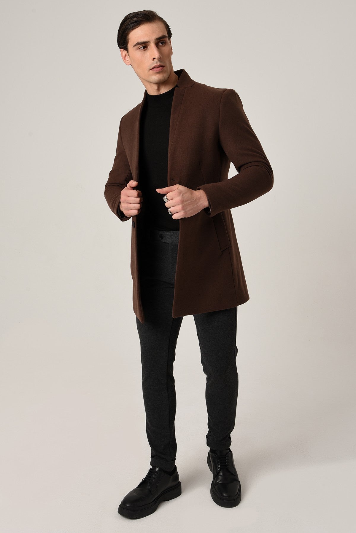 Antioch Men's Wool-Blend Cashmere Coat