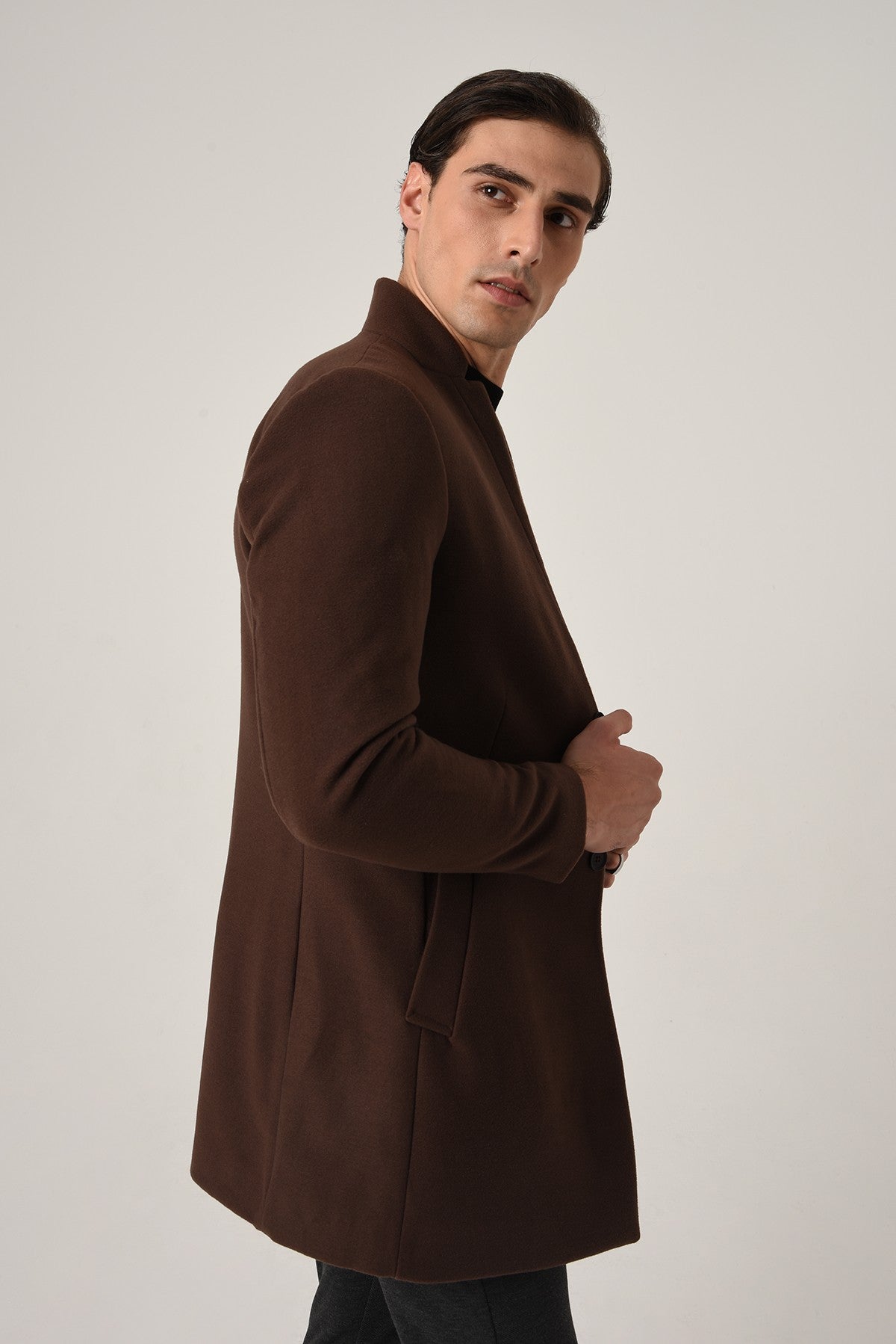 Antioch Men's Wool-Blend Cashmere Coat