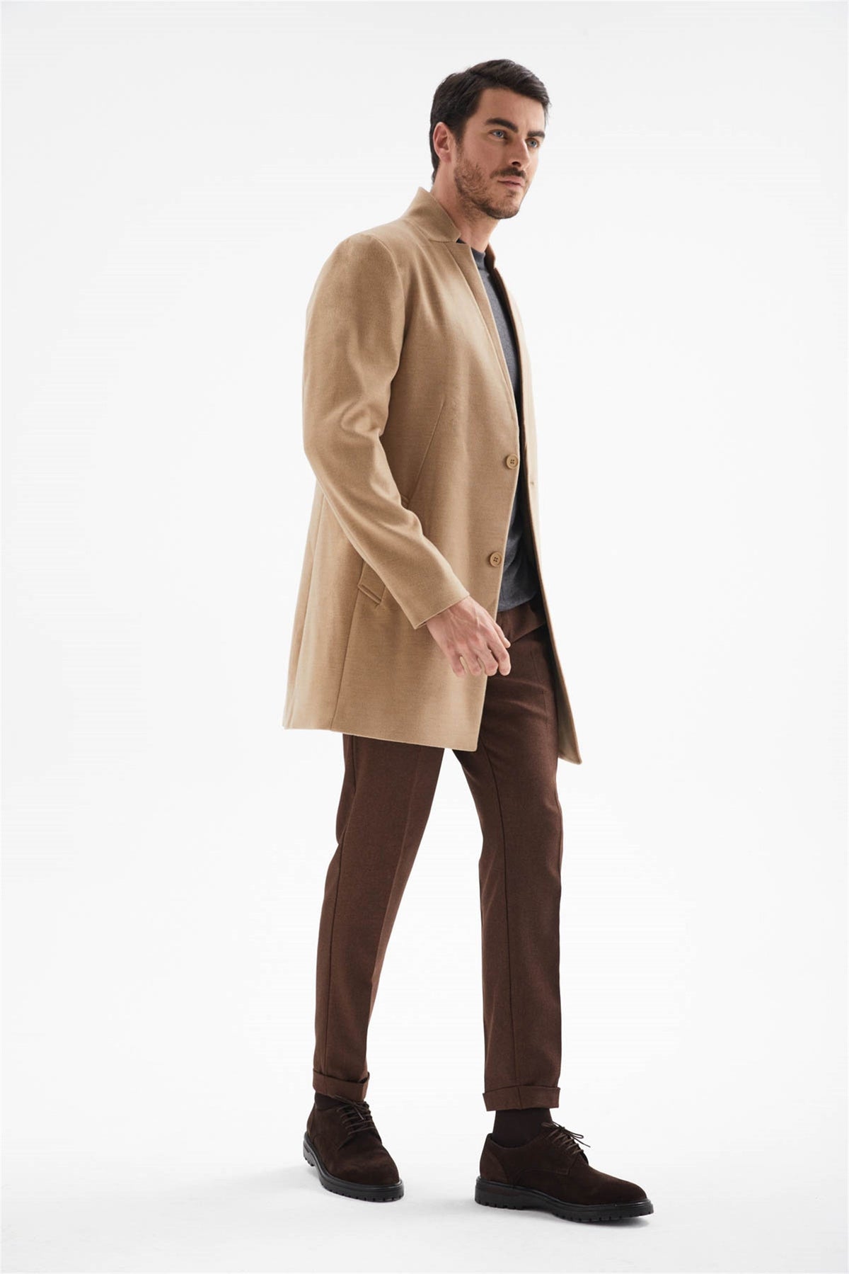 Antioch Men's Wool-Blend Cashmere Coat