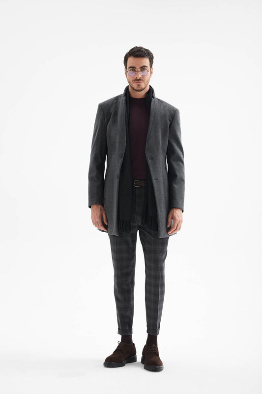 Antioch Men's Wool-Blend Cashmere Coat