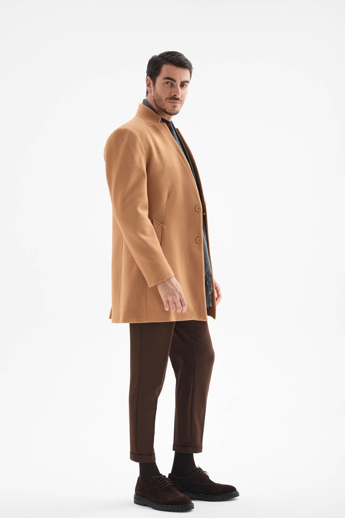 Antioch Men's Wool-Blend Cashmere Coat