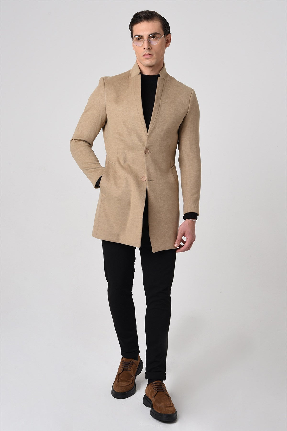 Antioch Men's Wool-Blend Cashmere Coat