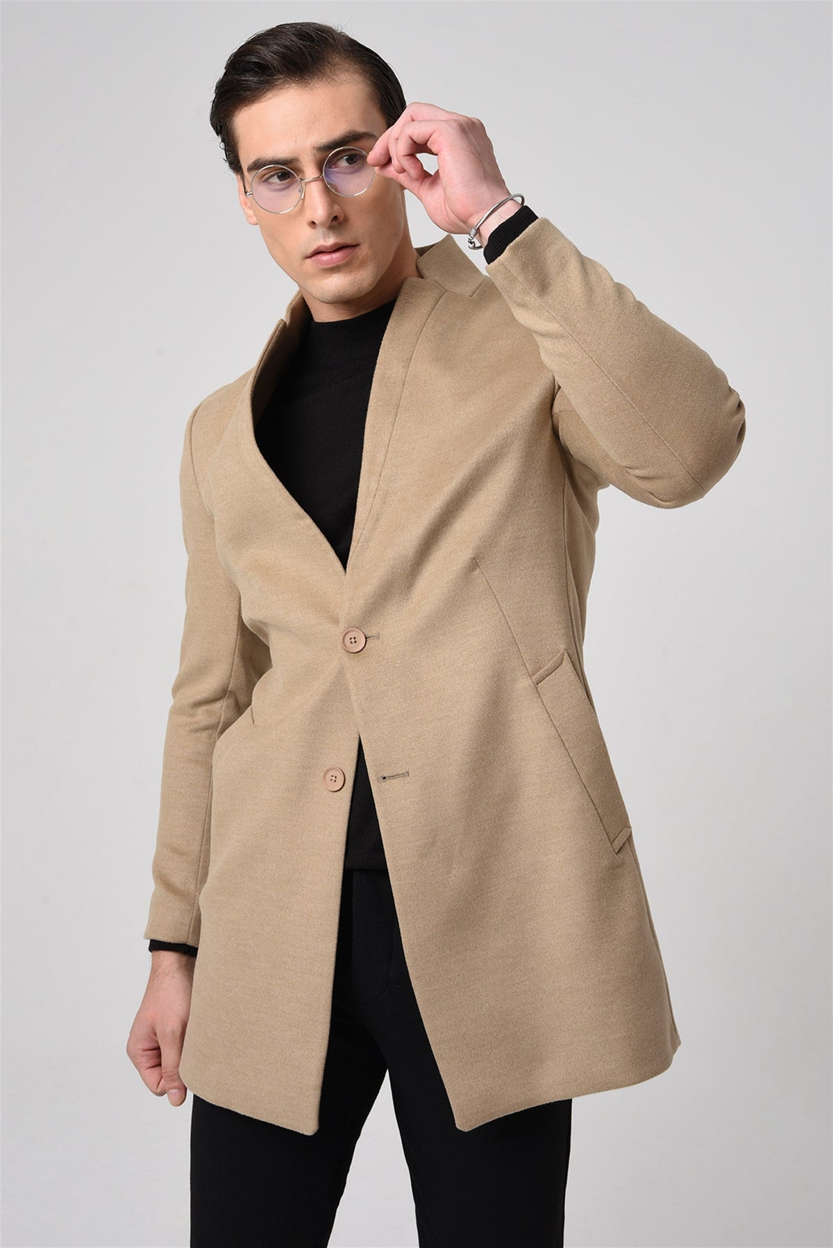 Antioch Men's Wool-Blend Cashmere Coat