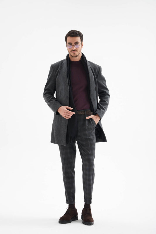 Antioch Men's Wool-Blend Cashmere Coat