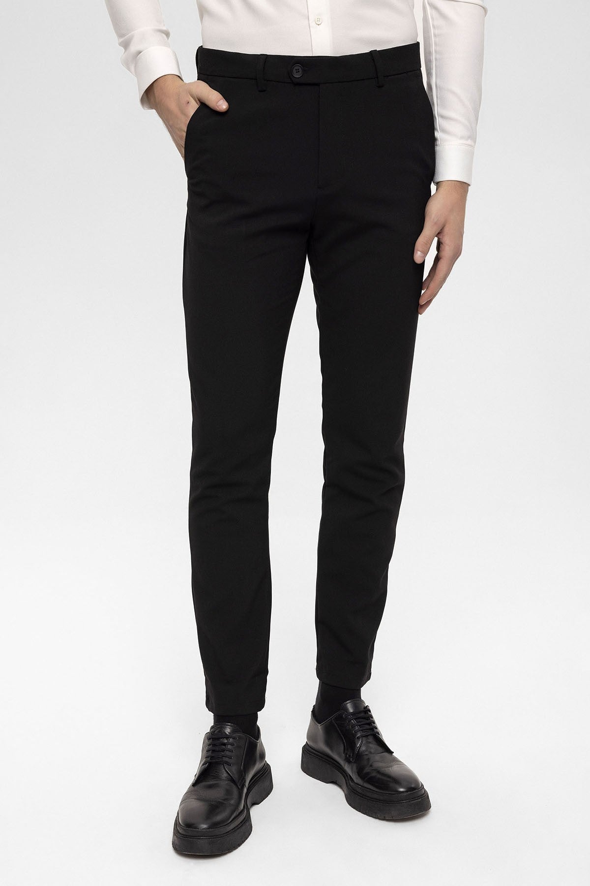 Antioch Men's Accessories: Slim-Fit Pants with Detailed Design