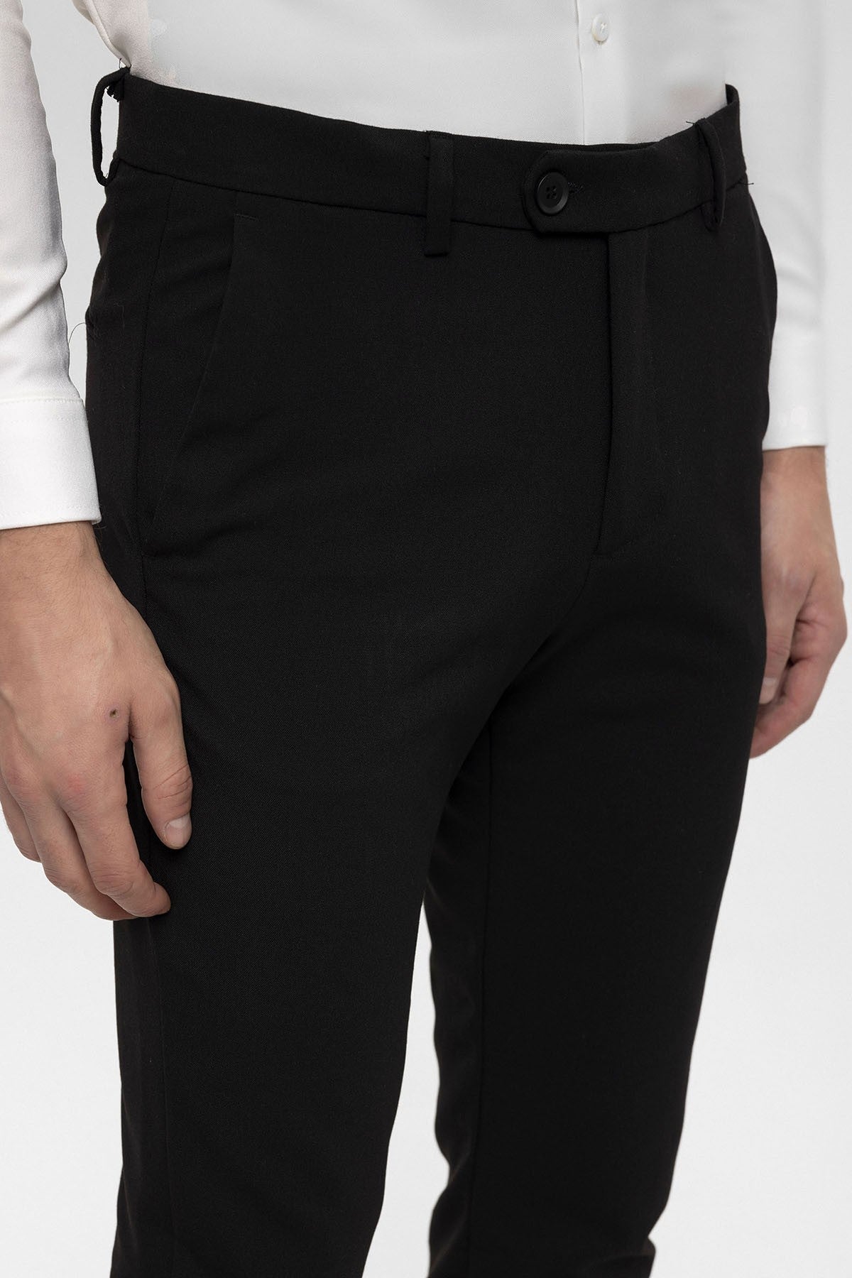 Antioch Men's Accessories: Slim-Fit Pants with Detailed Design