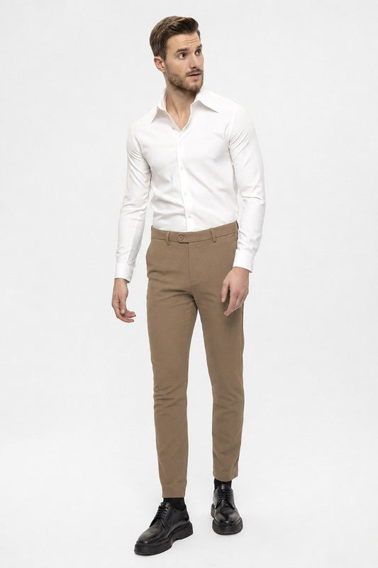 Men's Accessories: Slim-Fit Pants with Detailed Design