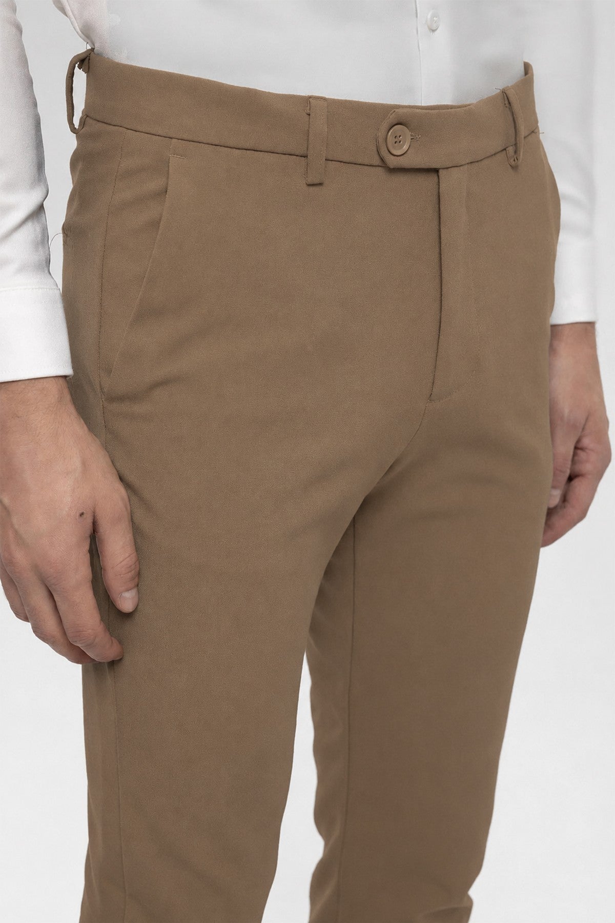 Men's Accessories: Slim-Fit Pants with Detailed Design