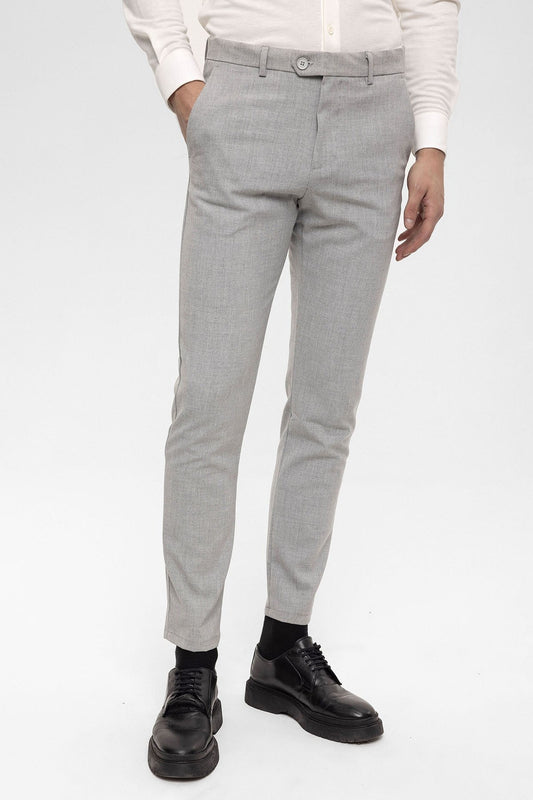 Slim-Fit Pants with Detailed Accents