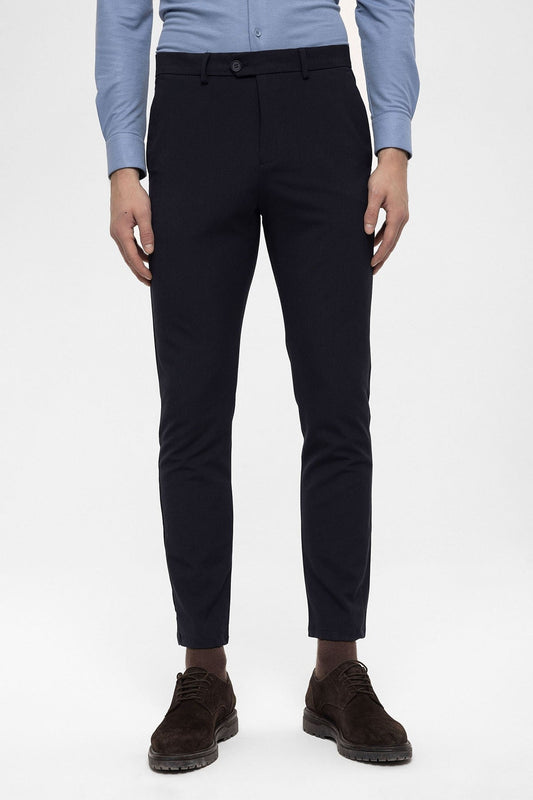Men's Accessories: Slim-Fit Pants with Detailed Design
