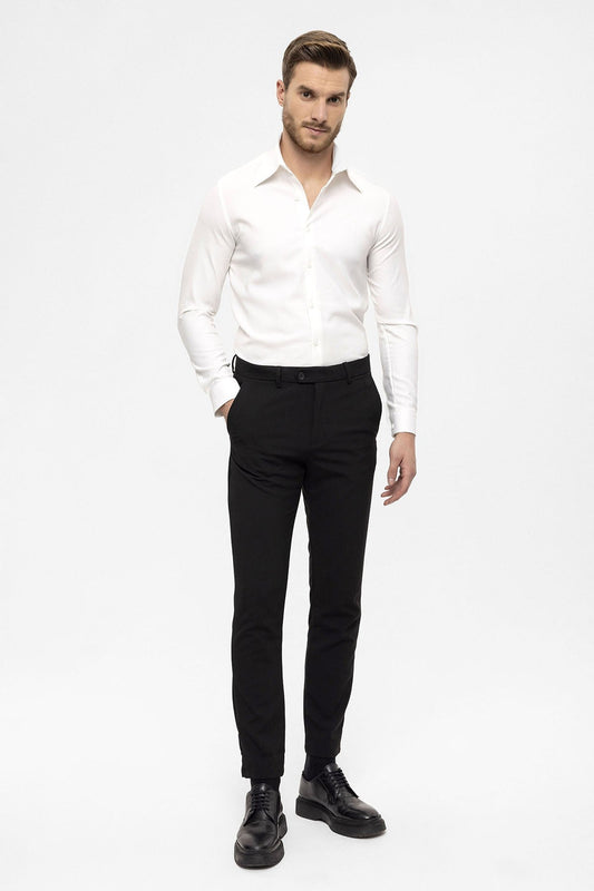 Antioch Men's Accessories: Slim-Fit Pants with Detailed Design