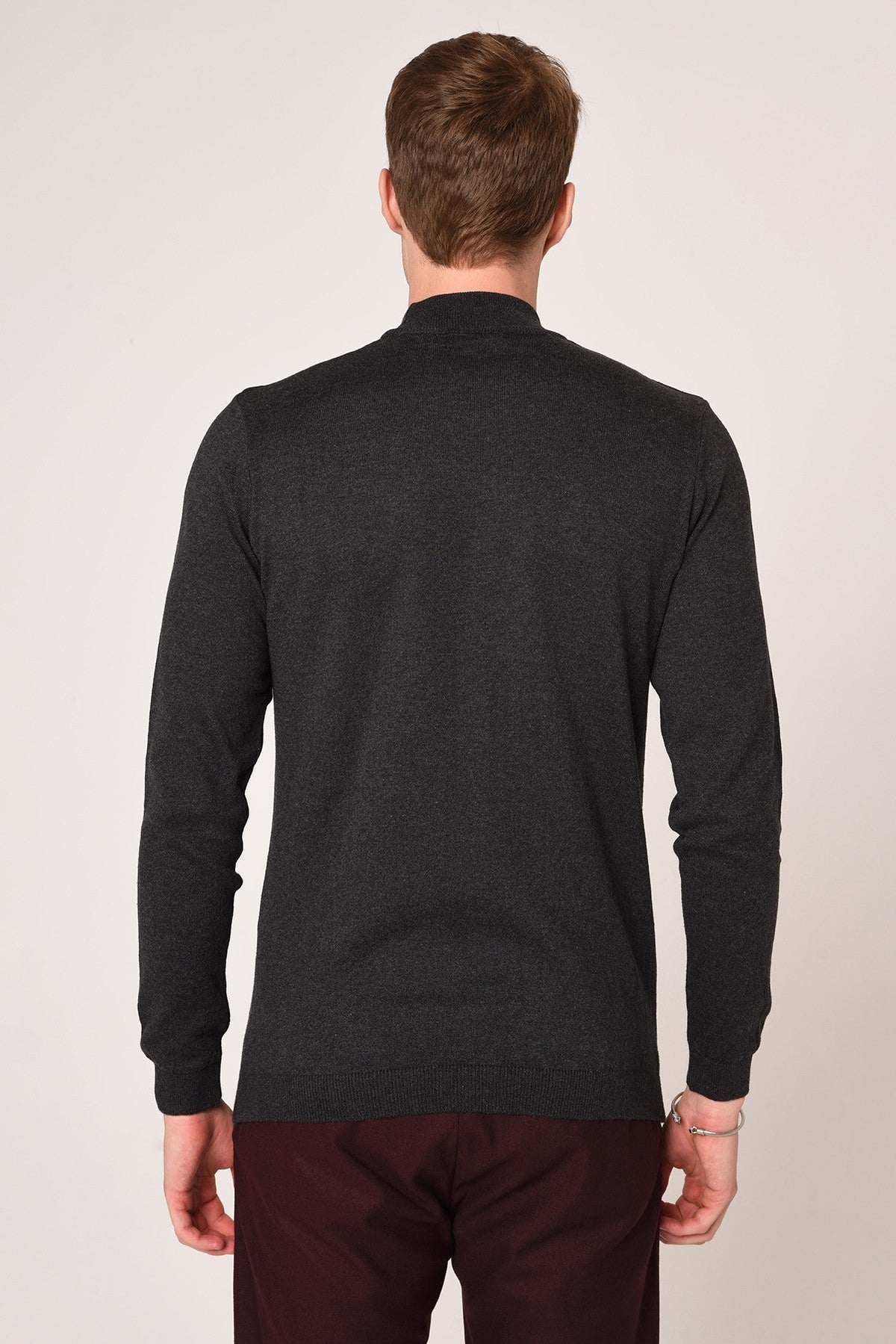Antioch Half-Boat Neck Slim-Fit Knit Sweater
