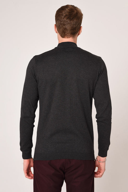 Antioch Half-Boat Neck Slim-Fit Knit Sweater