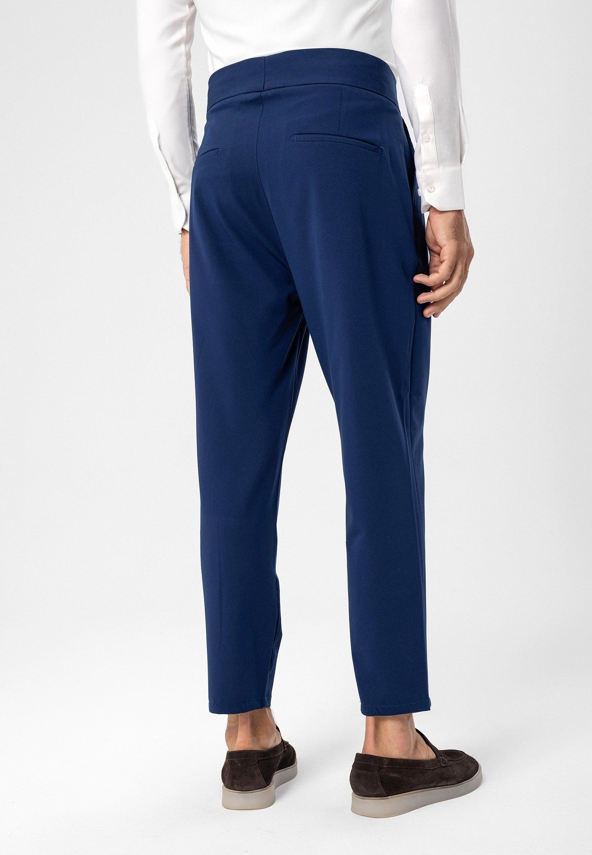 Antioch High-Waisted Belted Pleated Fabric Pants