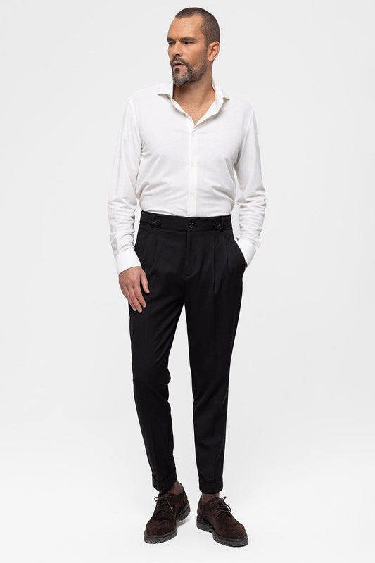 Antioch High-Waisted (Boyfriend) Pleated Pants
