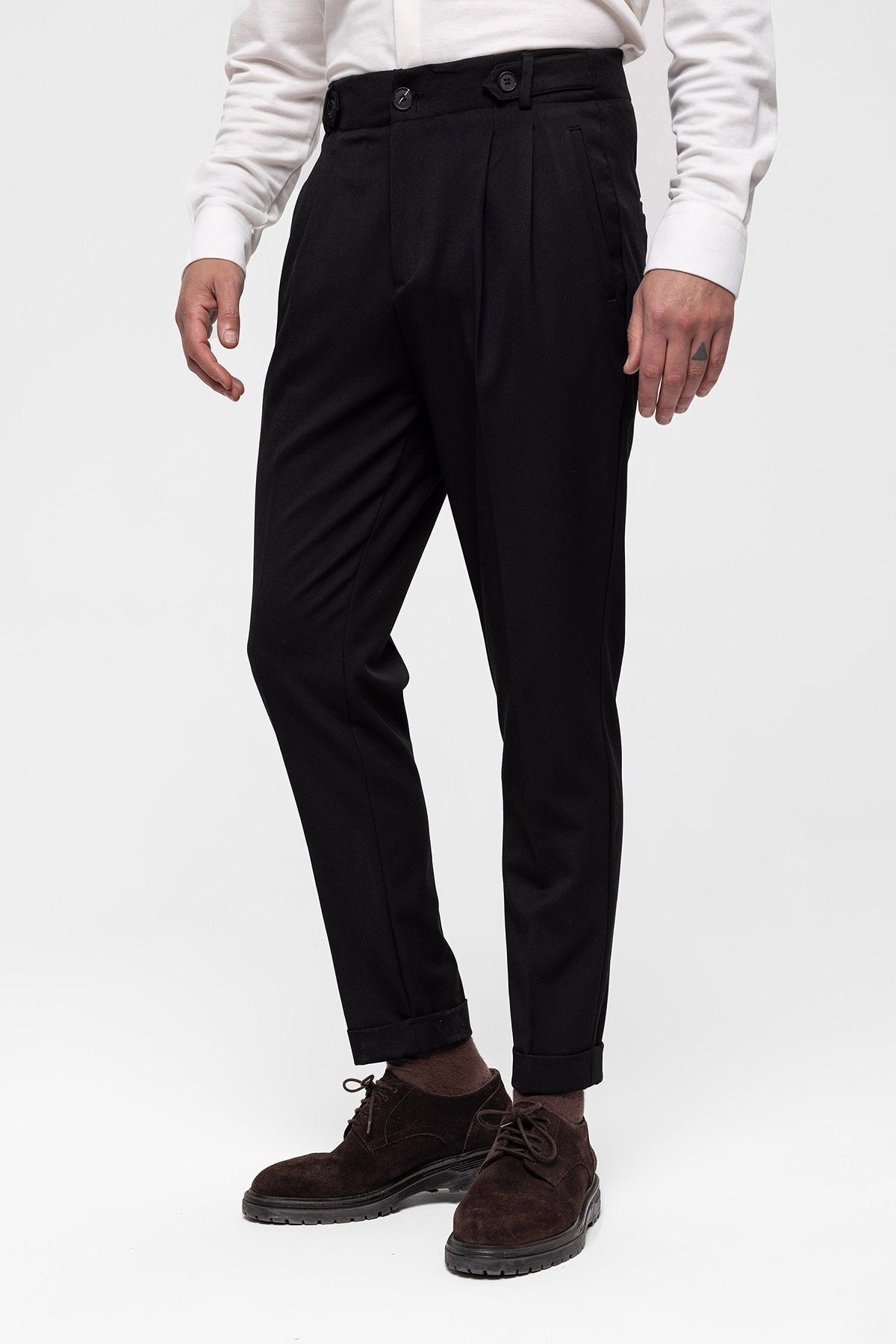 Antioch High-Waisted (Boyfriend) Pleated Pants