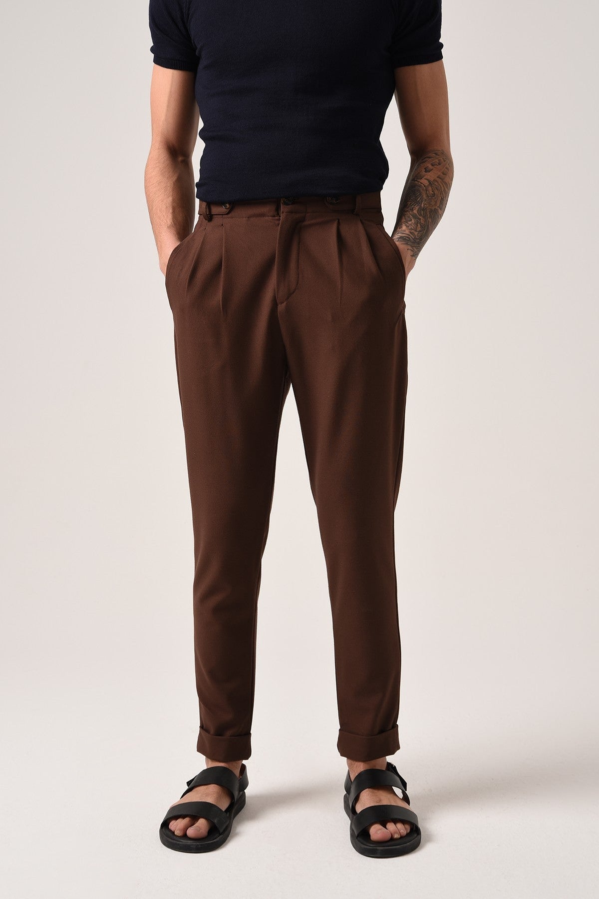 Antioch High-Waisted (Boyfriend) Pleated Pants