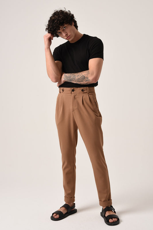 Antioch High-Waisted (Boyfriend) Pleated Pants