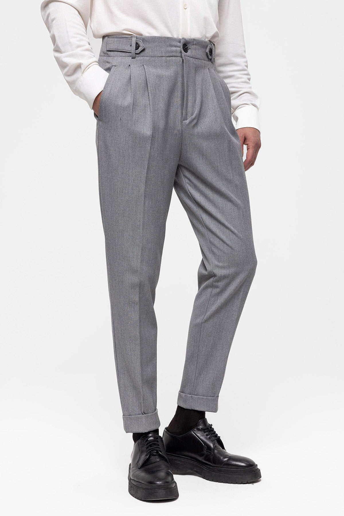 Antioch High-Waisted (Boyfriend) Pleated Pants