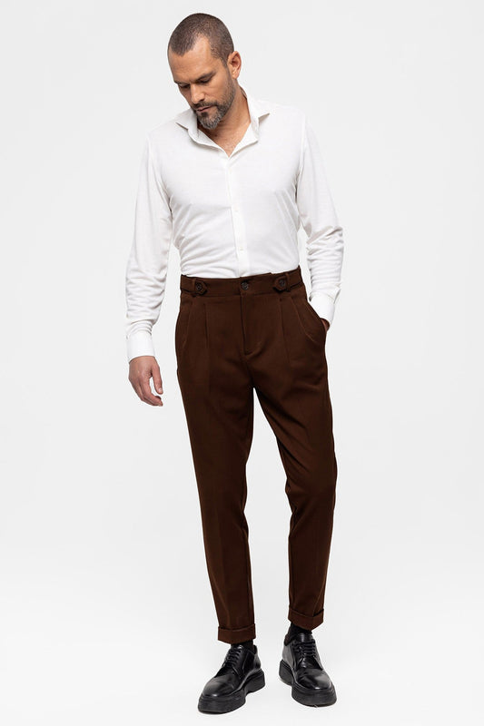 Antioch High-Waisted (Boyfriend) Pleated Pants