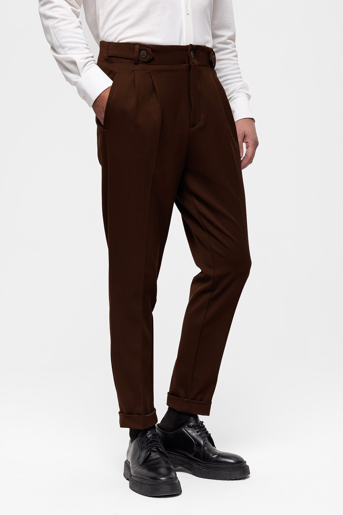 Antioch High-Waisted (Boyfriend) Pleated Pants