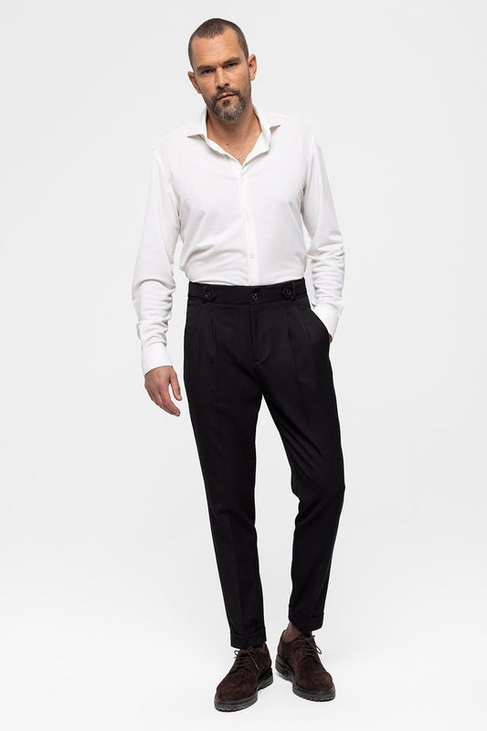 Antioch High-Waisted (Boyfriend) Pleated Pants
