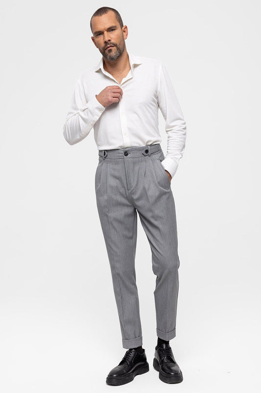 Antioch High-Waisted (Boyfriend) Pleated Pants