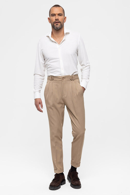 Antioch High-Waisted (Boyfriend) Pleated Pants