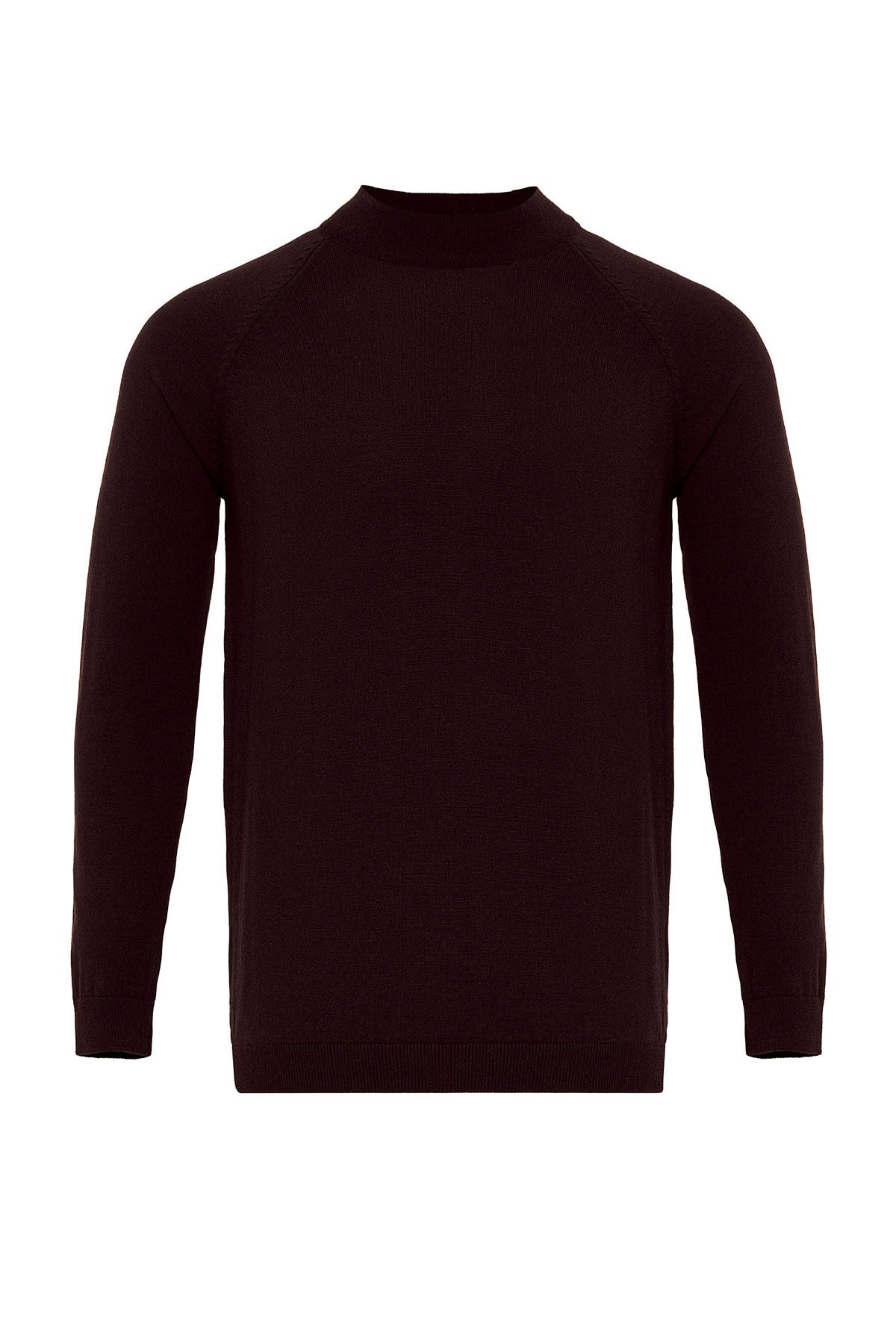 Slim-Fit Knit Sweater with a Half-Boat Neck
